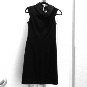 Cowl neck black professional dress. Fits like 6.